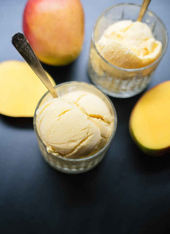 Homemade mango lassi frozen yogurt! cookieandkate.com