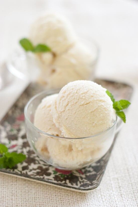 Fresh mint ice cream - cookieandkate.com