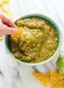 Once you try this homemade salsa verde recipe, you'll never go back! cookieandkate.com