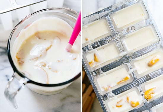 how to make peach popsicles