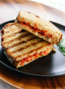 Tomato jam and mozzarella panini recipe - cookieandkate.com