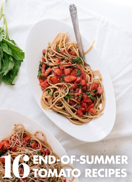 Get your fill of summer tomatoes while they're still here! Find 16 fresh tomato recipes at cookieandkate.com