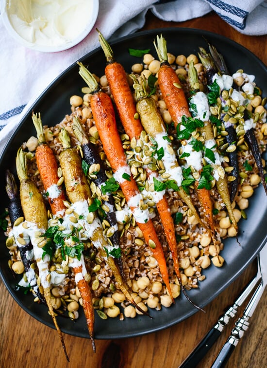 This roasted carrot recipe looks gourmet, but it is