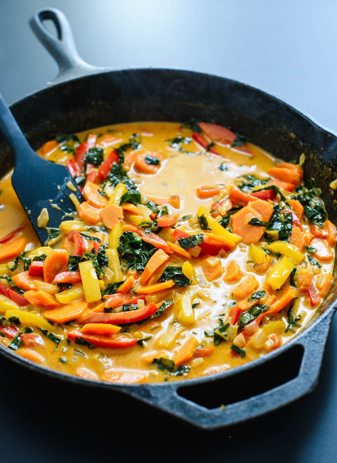 This Thai red curry with vegetables is the best! cookieandkate.com