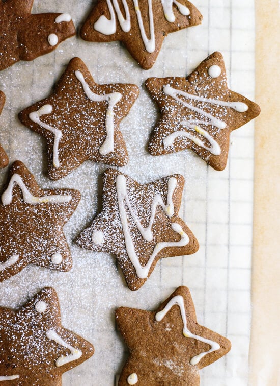 Classic gingerbread cookies, made with healthier ingredients! cookieandkate.com
