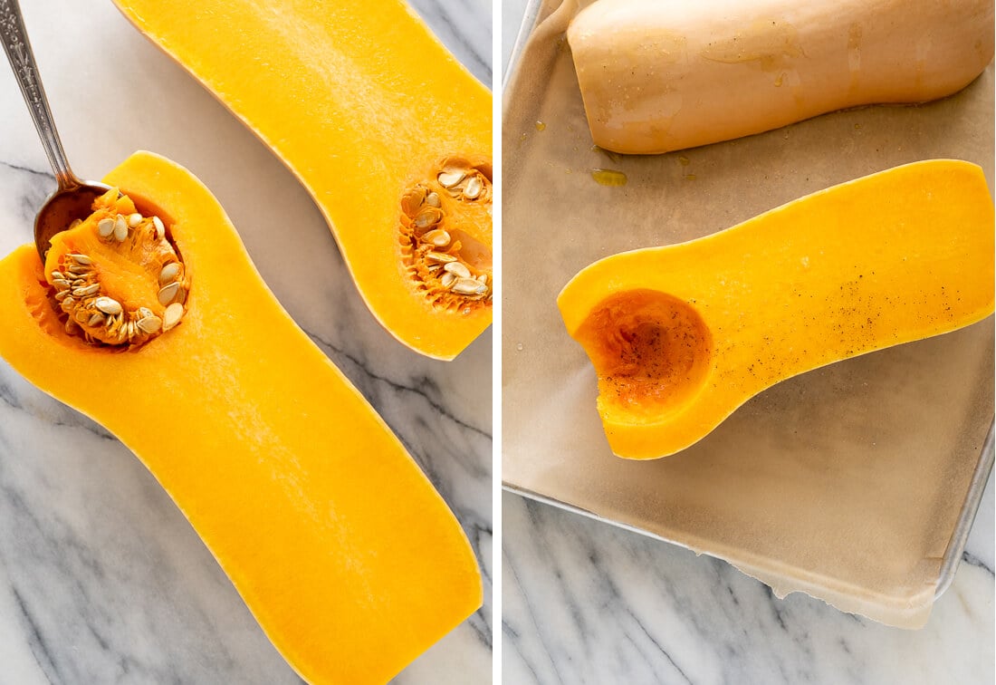 how to prepare butternut squash for soup
