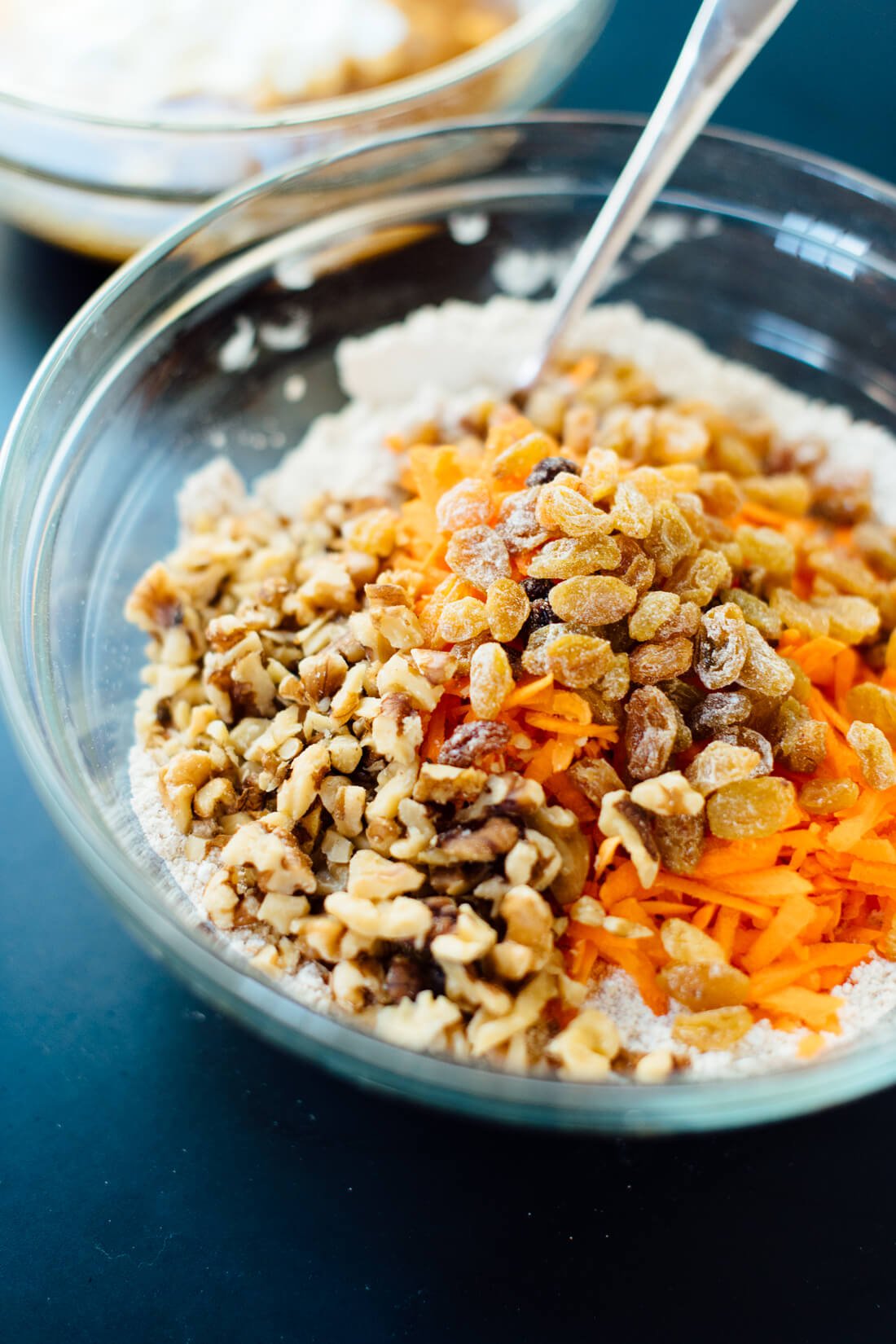 healthy carrot muffin ingredients