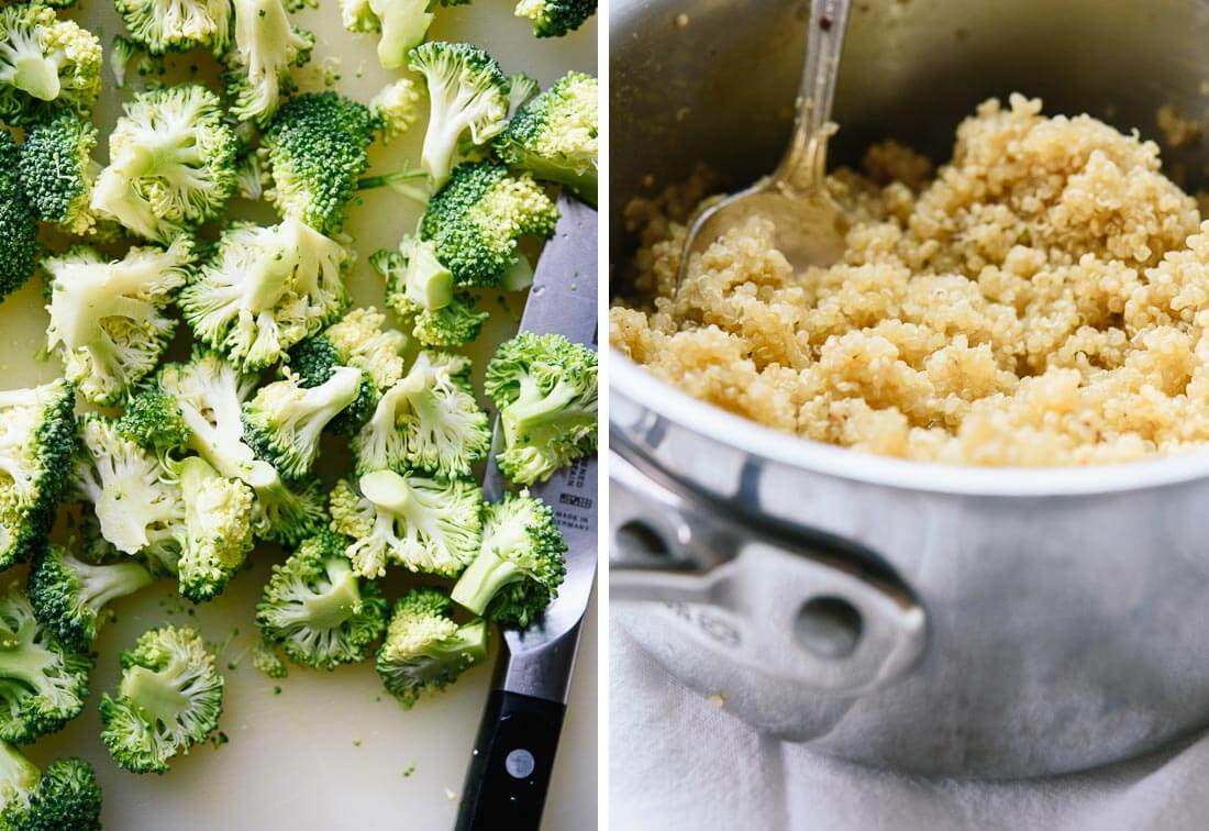 broccoli and quinoa