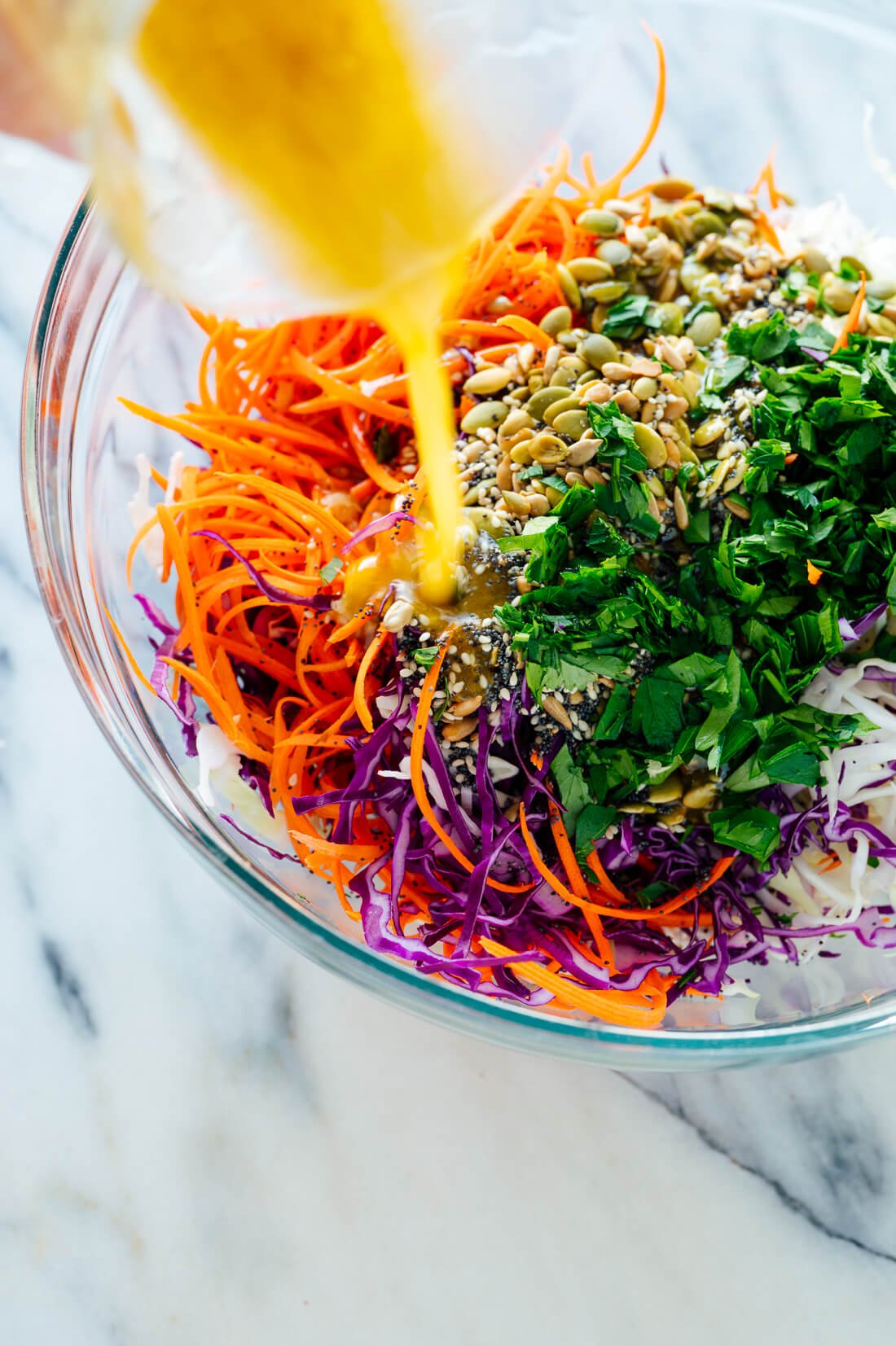 how to make healthy coleslaw