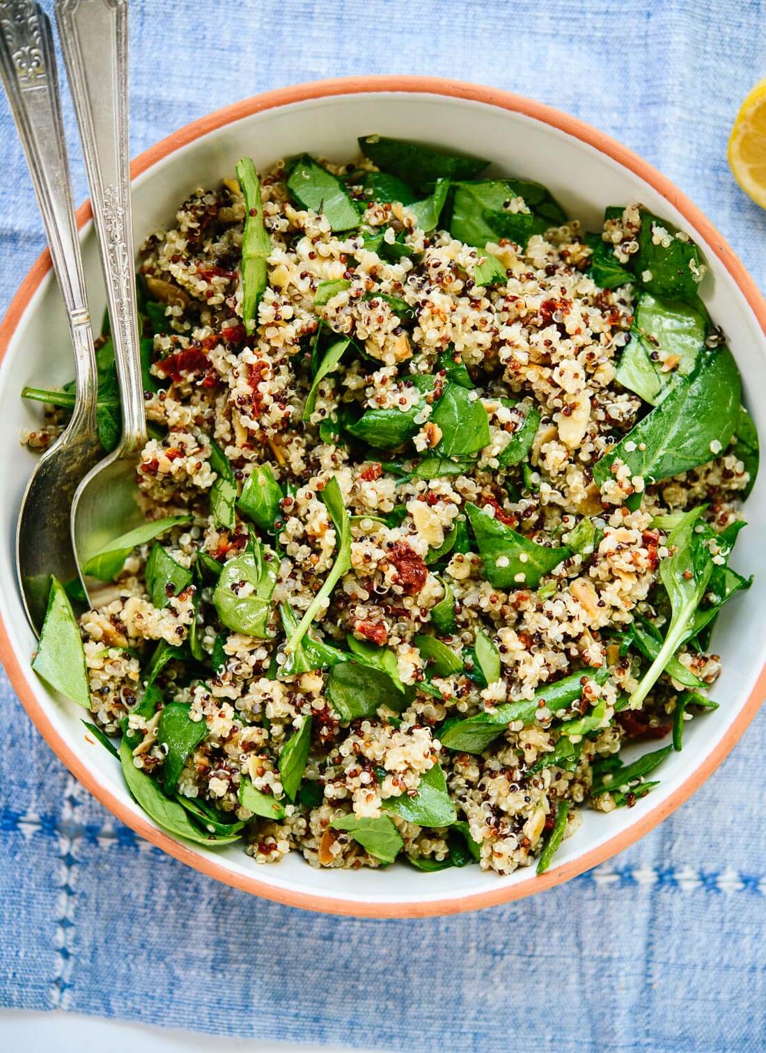 This simple quinoa salad is perfect for packed lunches! cookieandkate.com
