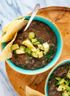 vegetarian/vegan black bean soup recipe