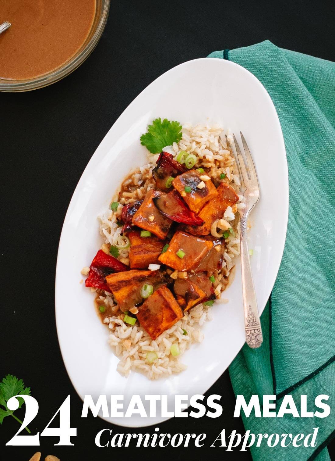 Find 24 vegetarian recipes, all carnivore approved! Meat lovers love these meatless options. cookieandkate.com