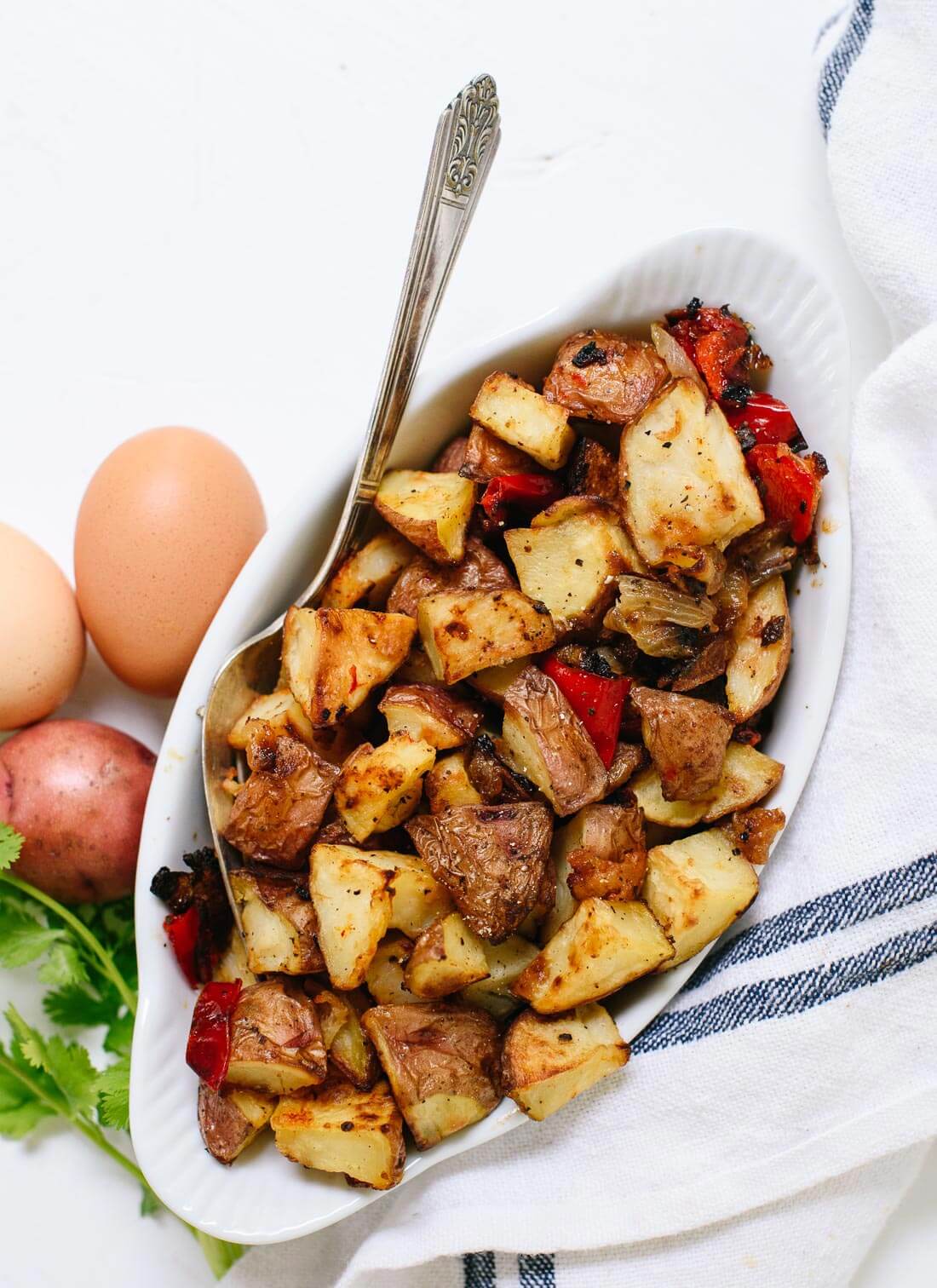 Amazing crispy roasted breakfast potatoes (also called home fries!) - cookieandkate.com