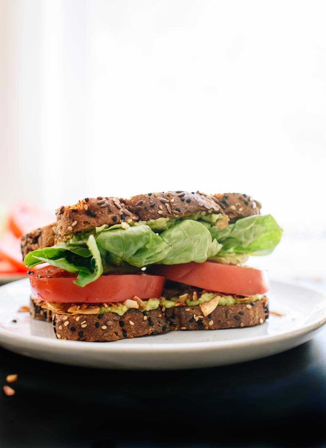 vegan BLT sandwich