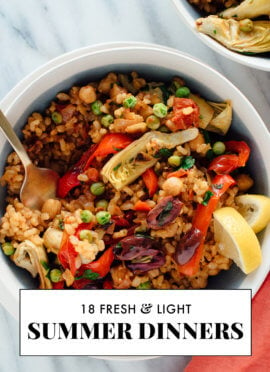 18 fresh and light summer dinner recipes