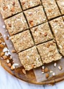 Healthy homemade almond coconut granola bars that taste amazing! cookieandkate.com