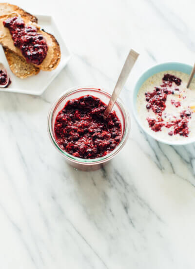 Easy Berry Chia Seed Jam - Cooie and Kate