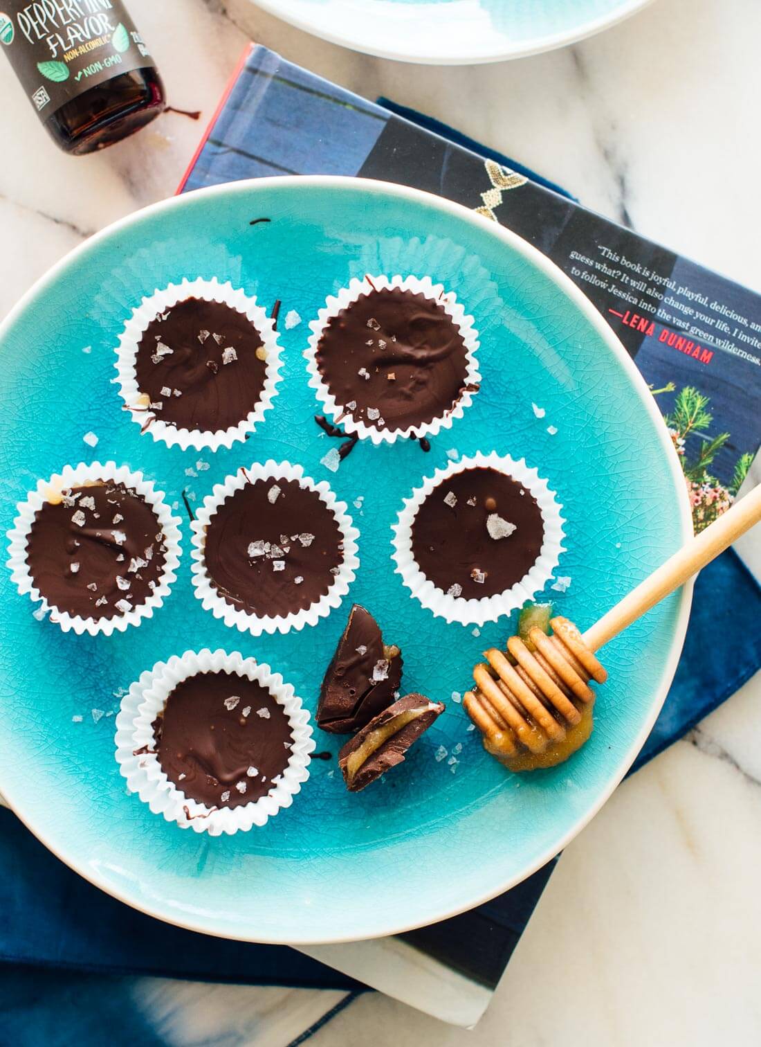 Easy chocolate peppermint cups recipe from Jessica Murnane's new cookbook, One Part Plant