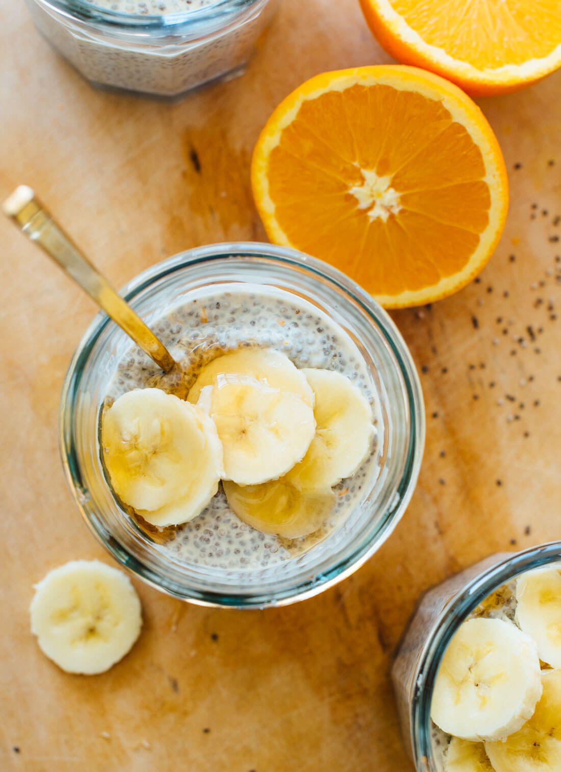 This chia seed pudding recipe tastes like a creamsicle! So healthy and delicious.