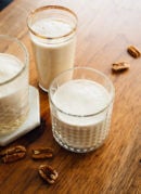 Learn how to make pecan milk with this easy recipe! I love pecan milk because it's delicious, nutritious and doesn't require straining like other nut milks.