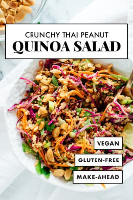Crunchy Thai peanut quinoa salad recipe