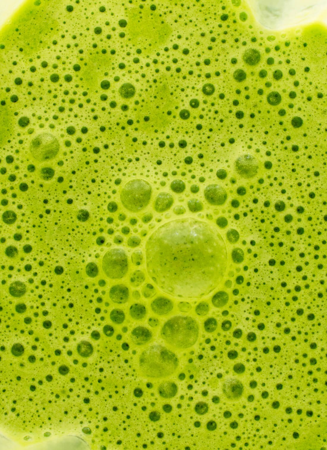 green smoothie close-up