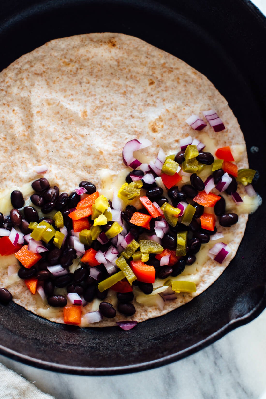 Learn how to make a quesadilla in 10 minutes! cookieandkate.com