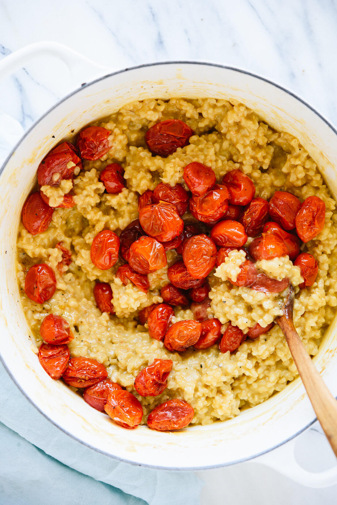 Roasted Cherry Tomato and Brown Rice Risotto