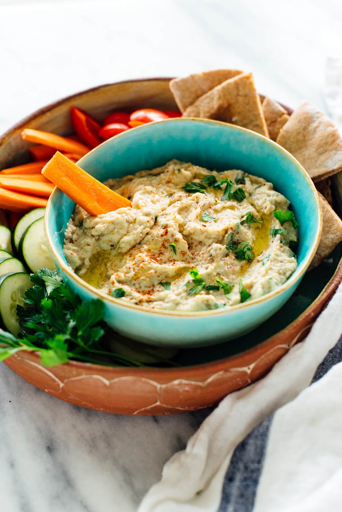 This baba ganoush recipe is the best! It's easy to make, too.