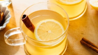 classic hot toddy with ingredients displayed