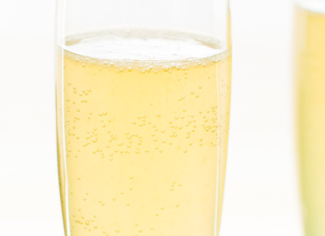 Bubbly French 75 cocktails are the perfect holiday sipper!