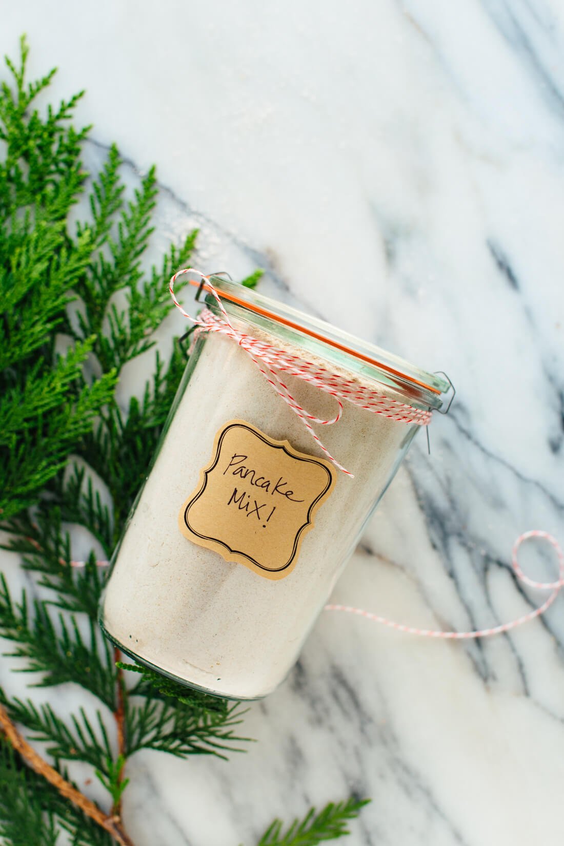 This whole wheat pancake mix is a cute, thoughtful and affordable holiday gift! Your friends and family will love it.