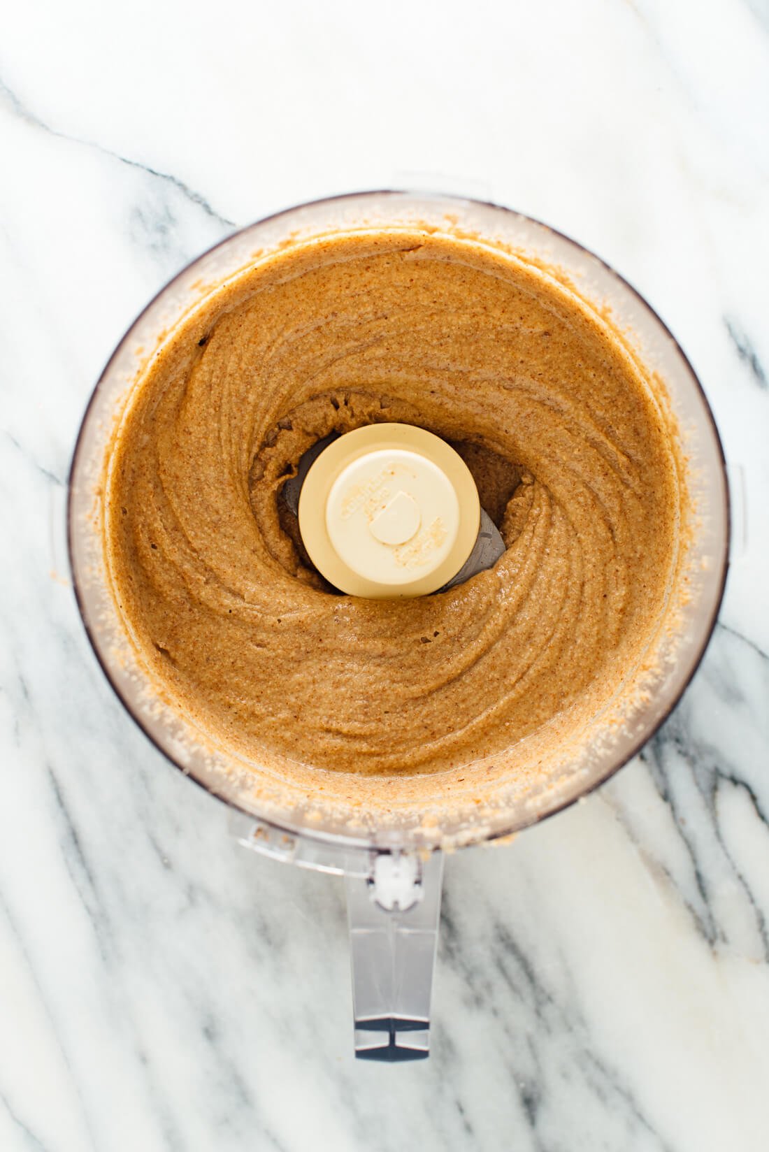 homemade almond butter in food processor