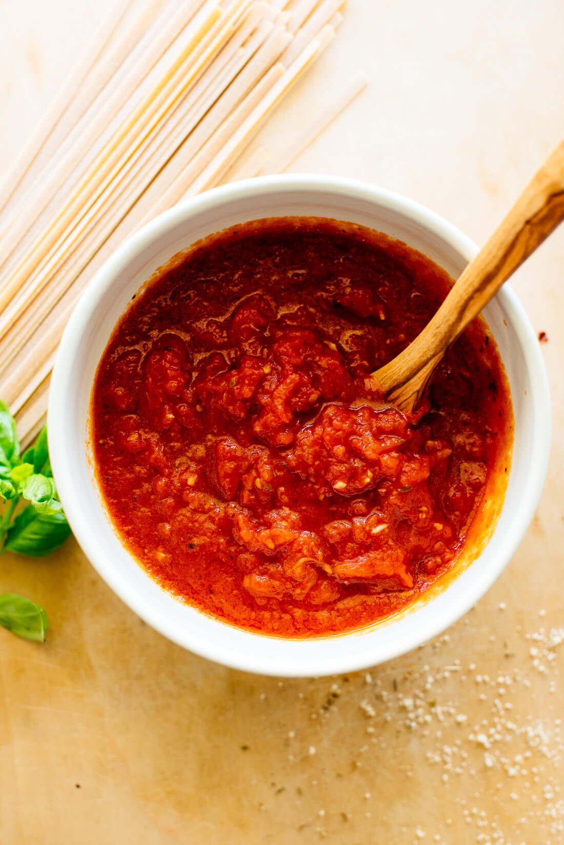 How do i make spaghetti sauce out of tomato sauce Super Simple Marinara Sauce Recipe Cookie And Kate