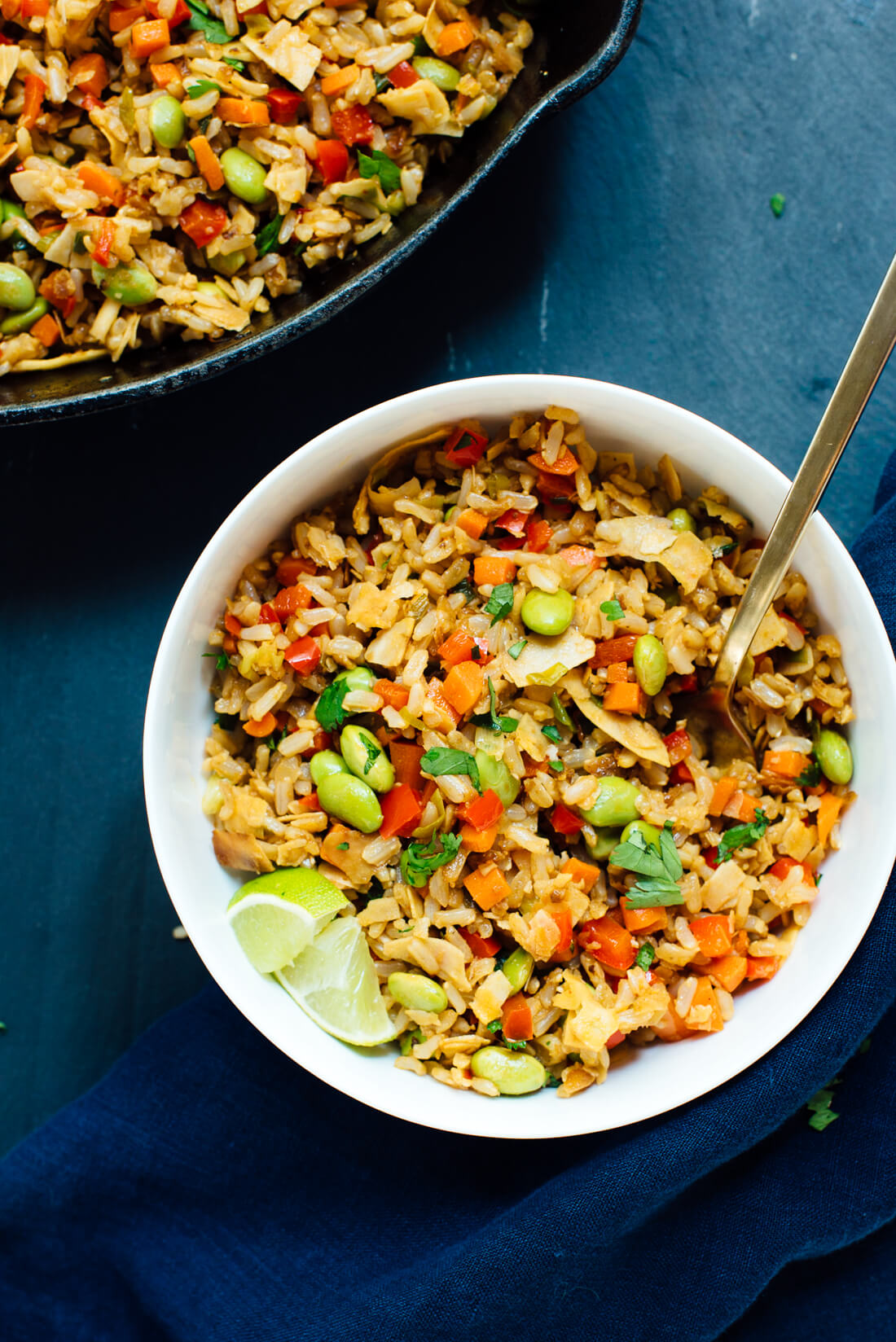 Coconut Fried Rice with Edamame