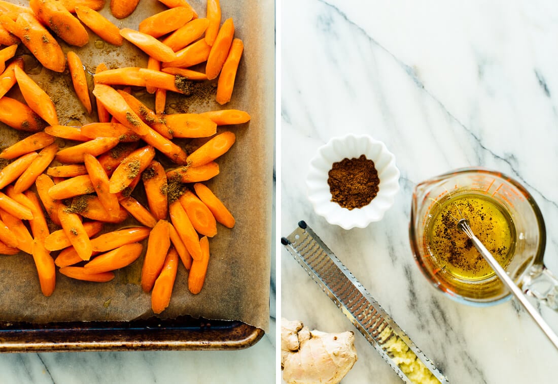 carrots and vinaigrette ingredients