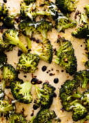 Parmesan roasted broccoli with balsamic vinegar