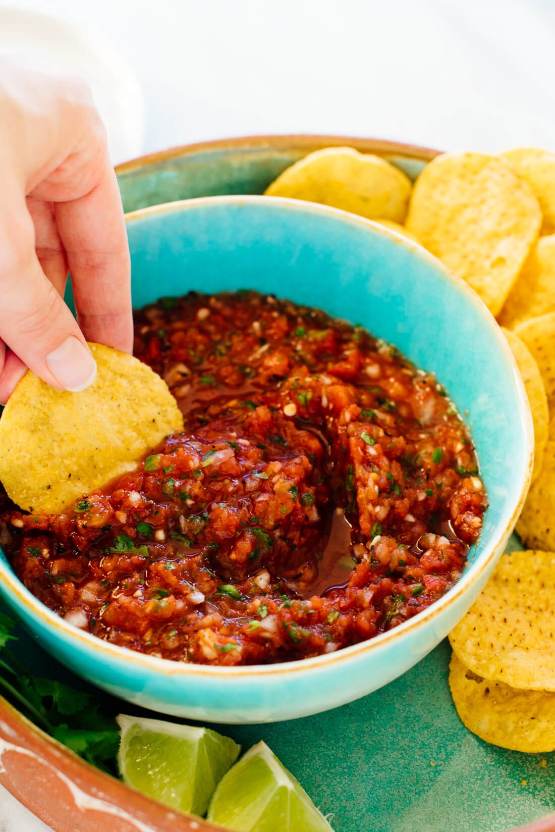 Best Red Salsa Recipe Ready In 10 Minutes Cookie And Kate