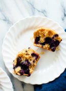 healthy blueberry muffins with honey