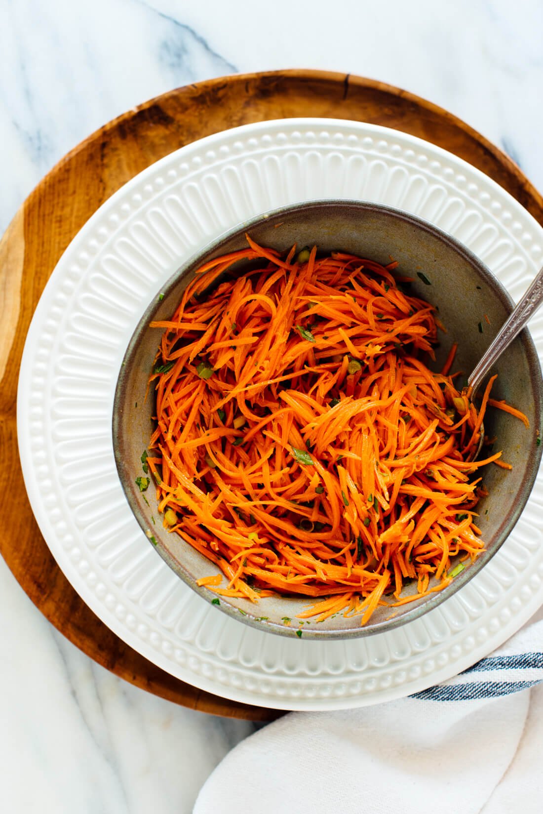 French carrot salad single serving