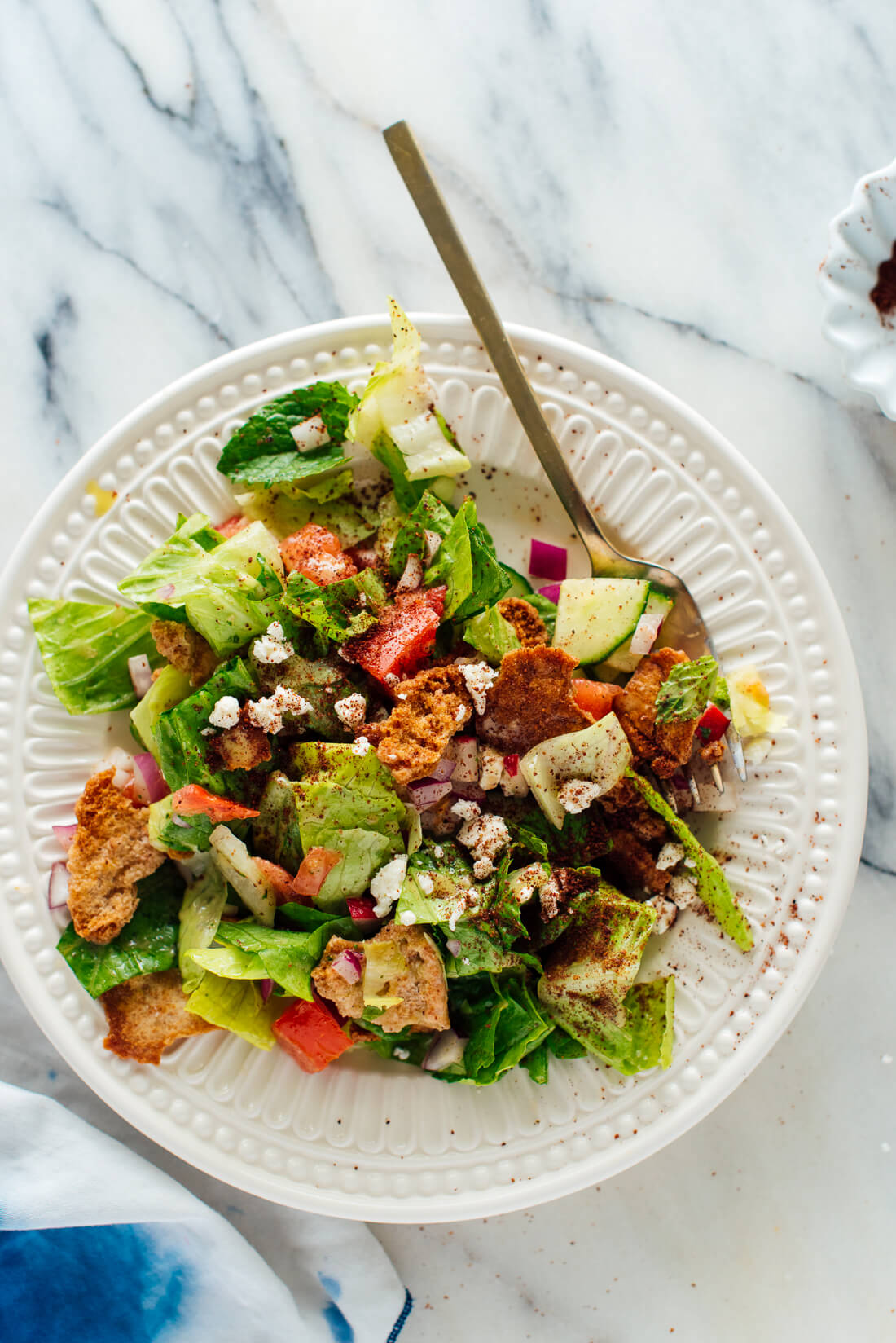 Fattoush Salad Recipe With Mint Dressing Cookie And Kate Fattoush Salad Recipe With Mint Dressing Cookie And Kate