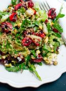 Cherry Couscous & Arugula Salad with Balsamic Vinaigrette