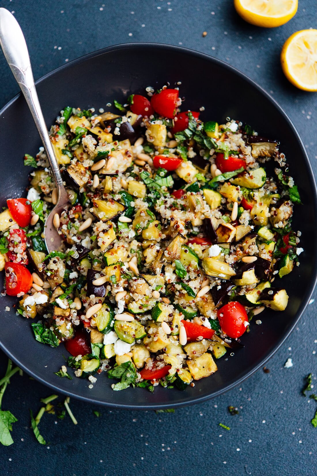 Mediterranean Quinoa Salad with Roasted Summer Vegetables1