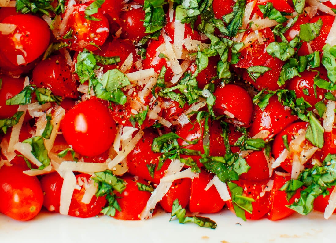 Tomato basil and Parmesan