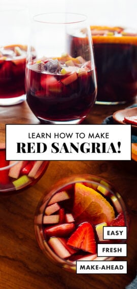 learn how to make red sangria pinterest pin