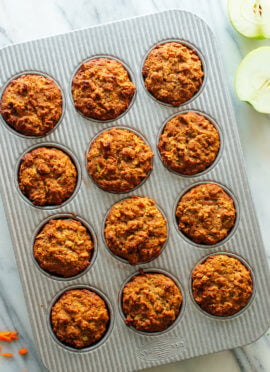 gluten free apple carrot muffins recipe