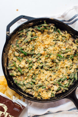 Almost Homemade Green Bean Casserole - Cookie and Kate
