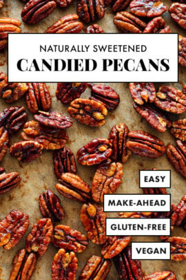 maple-sweetened candied pecans recipe