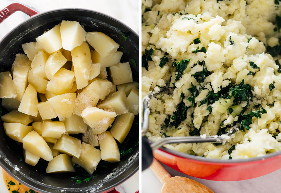 mashed potatoes with kale