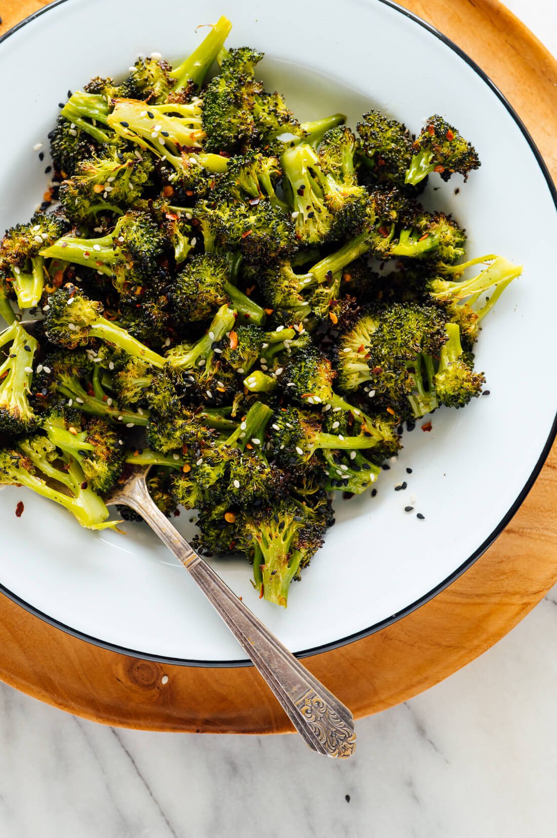 skrudintų brokolių receptas